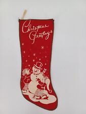 Vintage christmas stocking for sale  Covina