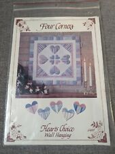 FOUR CORNERS Hearts Choice PATTERN Wall Hanging for sale  Shipping to South Africa