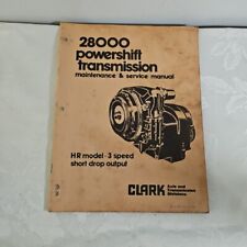 Manual de manutenção e serviço de transmissão Clark 28000 Powershift, modelo HR-3... comprar usado  Enviando para Brazil