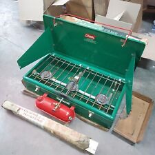 Vintage 1960's Coleman Model 426C Green Triple 3 Burner Gas Stove W/ high Stand., used for sale  Shipping to South Africa