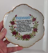 Ceramic friendship plate for sale  UK