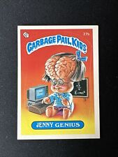 1985 Topps Garbage Pail Kids GPK Original Series 1 OS1 #27b Jenny Genius MATTE for sale  Shipping to South Africa