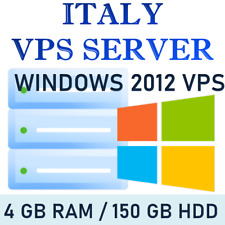 Usado, VPS del Reino Unido - Windows 2012 RDP SERVIDOR/VPS 4 GB RAM + 150 GB DISCO DURO segunda mano  Embacar hacia Argentina