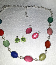 Colorful necklace earring for sale  Danville