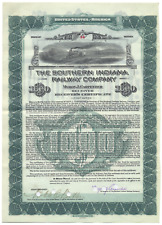 Certyfikat obligacji Southern Indiana Railway Company (datowany na 1908) na sprzedaż  Wysyłka do Poland