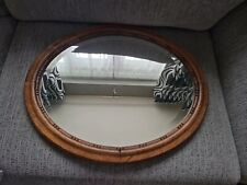 vintage bevelled oval mirror for sale  NOTTINGHAM