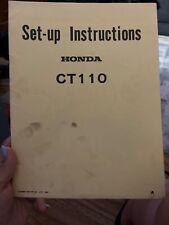 Manual de instruções de configuração Honda CT110 comprar usado  Enviando para Brazil