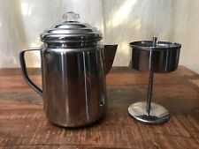 Cafeteira Coleman aço inoxidável coador para acampamento piquenique panela de 12 xícaras comprar usado  Enviando para Brazil