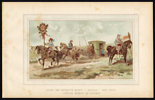 Estampa antiga-TRANSPORTE-ARCHDUKE-ALBERT-RUBENS WAGON-HORSE-Cattier-Heins-1885 comprar usado  Enviando para Brazil