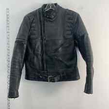 VTG Wilsons Leather Motorcycle Biker Cafe Racer Black Jacket Mens 38 for sale  Shipping to South Africa