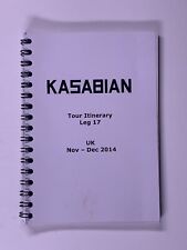 Kasabian tour itinerary for sale  Shipping to Ireland