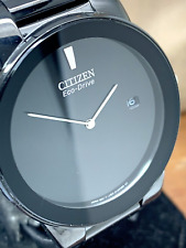 Usado, Reloj Citizen para hombre Eco-Drive Axiom AU1065-07E esfera negra 40 mm correa de cuero segunda mano  Embacar hacia Argentina