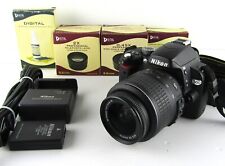 Cámara digital Nikon D60 con lentes adicionales DX 18-55 mm y DX 55-200, usado segunda mano  Embacar hacia Mexico