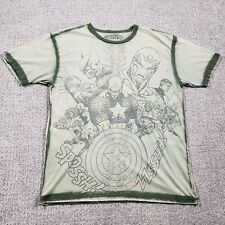 Camisa MARVEL Masculina XL Marrom Extrema Estampa Total Super-herói Quadrinhos Mega Estampa AOP, usado comprar usado  Enviando para Brazil