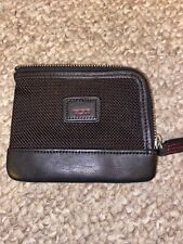 Tumi Bravo Ballistic black nylon leather trim zip card Coin Wallet Case NWOT for sale  Shipping to South Africa