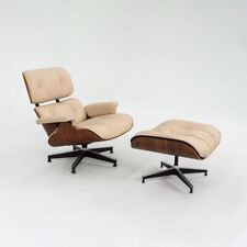 Silla de salón Herman Miller Eames 1958 y palo de rosa otomano con nuevo cuero bronceado segunda mano  Embacar hacia Argentina