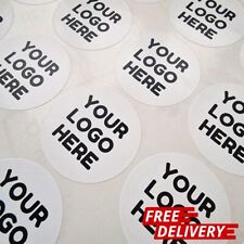 Personalised Logo sticker Labels, custom printed BUSINESS Round CIRCLE STICKERS for sale  Shipping to South Africa