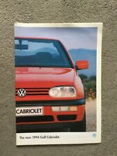Volkswagen golf cabriolet for sale  WEYMOUTH
