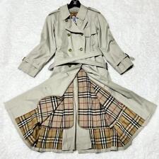 Gabardina Burberry Nova Chek Maxi Liner Cinturón Beige Auténtico de Japón segunda mano  Embacar hacia Mexico