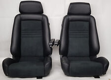 RECARO ERGOMED DS PAIR LEATHER ALCANTARA BLACK VW T5 / T6, used for sale  Shipping to South Africa