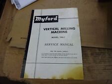 Myford vmc service for sale  UK