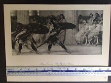 Used, Mezzogravure print, ALMA TADEMA,  The Pyrrhic Dance,  vintage print for sale  UK