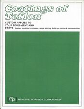 Folleto - General Plastics - Revestimientos de teflón para equipos y piezas (ST41) , usado segunda mano  Embacar hacia Mexico