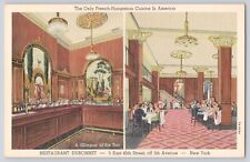 Postcard New York Restaurant Dubonnet Dual View French Hungarian Scarce Unposted for sale  Shipping to South Africa
