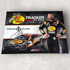 Austin Dillon BASS PRO SHOPS TRACKER #3 2024 assinado 8x10 NASCAR HERO CARD foto comprar usado  Enviando para Brazil
