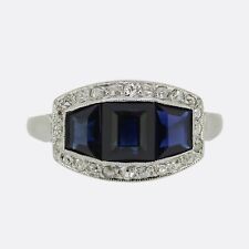 Art deco sapphire for sale  LONDON