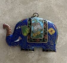 Cloisonné blue elephant for sale  Clarksdale