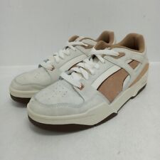 Puma Slipstream Trainers Mens Size UK 8 EUR 42 White Beige Leather RMF07-CAP, used for sale  Shipping to South Africa