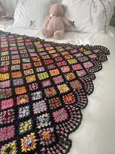 Usado, Crochet Granny Square 48x54, hecho a mano en 1932 por JCW, edredón sofá cama segunda mano  Embacar hacia Argentina