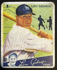 1934 Goudey Series Lou Gehrig #61 New York Yankees  for sale  Shipping to Canada