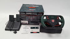 JAGUAR STEERING RACING WHEEL & PEDALS PLAYSTATION 1 & PS2 COMPLETE BOXED RARE for sale  Shipping to South Africa