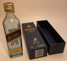 Johnnie Walker 5” BLUE LABEL SCOTCH WHISKY 50ML EMPTY BOTTLE AND BOX for sale  Shipping to South Africa