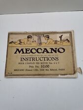 Meccano catalog instructions d'occasion  Expédié en Belgium