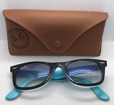 Usado, Gafas de sol Ray-Ban RB2140 50 mm WAYFARER marcos negros/azules lentes originales segunda mano  Embacar hacia Argentina