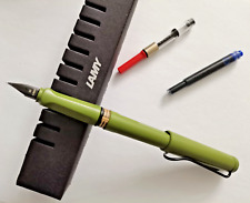 Pluma Safari Verde LAMY Edición Especial Limitada EF Pluma con Cartucho Convertidor segunda mano  Embacar hacia Argentina