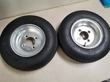 Used, 2-Pack Antego Trailer Tire On Rim - 4.80-8, Load Range C 6 Ply 4 Lug Galvanized for sale  Shipping to South Africa