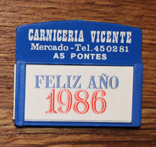 calendario españa 1986 carnicería vicente mercado como puentes segunda mano  Embacar hacia Argentina