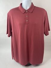 Usado, Camisa polo Tommy Bahama para hombre grande roja manga corta marlin acanalada mezcla modal segunda mano  Embacar hacia Argentina