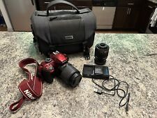 Conjunto de câmeras Nikon D3400 vermelhas usadas comprar usado  Enviando para Brazil