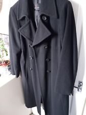 Black cashmere coat for sale  LEICESTER