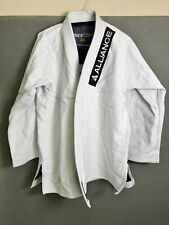 Usado, Jaqueta de combate Alliance Pura Fibra Jiu Jitsu branca quimono tamanho A4 comprar usado  Enviando para Brazil