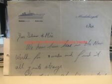 Carta intestata nave usato  Trieste