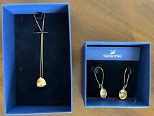 Conjunto de colar e brincos SWAROVSKI ouro 18” EXCELENTE usado algumas vezes comprar usado  Enviando para Brazil