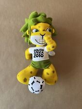 "Mascota de peluche retro de juguete suave de la Copa Mundial de Fútbol de la FIFA 2010 Zakumi 10""", usado segunda mano  Embacar hacia Argentina