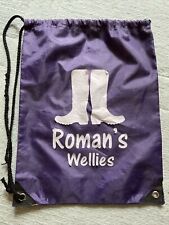 Purple drawstring bag for sale  WOKING