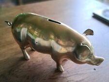 Vintage, Large Brass Piggy Bank, Nicely Cast, Brass Pig, Great Condition for sale  Shipping to South Africa